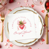 Coquette Strawberry Babydusche Serviette