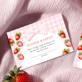 Coquette Strawberry Babydusche Windelwindeln Begleitkarte