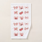 Coquette Strawberry & Bow Towel Set (3 Pieces) (Handtuch)