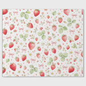 Coquette Strawberry Kids Geschenkpapier (Flach)