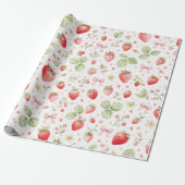 Coquette Strawberry Kids Geschenkpapier (Ungerollt)