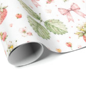 Coquette Strawberry Kids Geschenkpapier (Rolleneckpunkt)