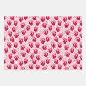 Coquette Strawberry Valentine Geschenkpapier Set (Vorderseite 2)