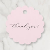 Coquette Süsse Pie Baby Dusche Geschenkanhänger (Rückseite)