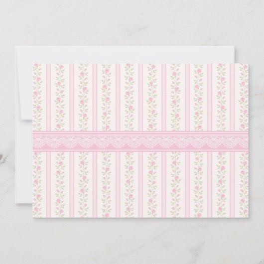 Coquette Sweet 16 Pink Bow Birthday Photo Einladung (Rückseite)