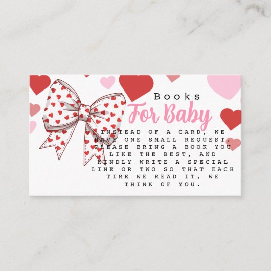Coquette Sweetheart Books for Baby Begleitkarte (Vorderseite)