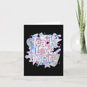 Coquette Teach Liebe Inspirierte Girly Back to Sch Karte