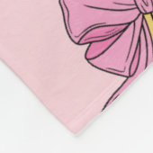 Coquette Teacher Pencil Bows Fleece Blanket Gesche (Ecke)