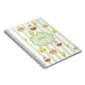 Coquette Thema Florals & Baskets Notizblock (Rechte Seite)