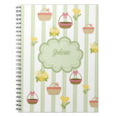Coquette Thema Florals & Baskets Notizblock (Vorderseite)