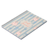 Coquette Thema Ribbons & Bags personalisiert Notizblock (Linke Seite)