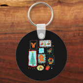 Coquette Tis The Season Christmas Santa Nk Preppy Schlüsselanhänger (Vorderseite)