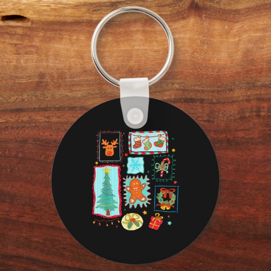 Coquette Tis The Season Christmas Santa Nk Preppy Schlüsselanhänger (Vorderseite)