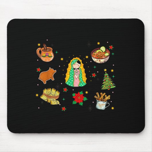 Coquette Tis The Season Mexican Christmas Spanish Mousepad (Vorne)