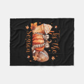 Coquette Tis The Season Pumpkin Thanksgiving Fall Fleecedecke (Vorderseite (Horizontal))