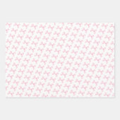 Coquette Toile De Jouy Pink Bow Geschenkpapier Set (Vorderseite 3)