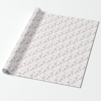 Coquette Toile De Jouy Pink Bow Wrapping Paper Geschenkpapier