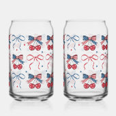 Coquette USA Glass Set, 4. Juli Frauengeschenk Dosenglas (Links)