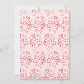 Coquette Valentine Babydusche Einladung (Rückseite)