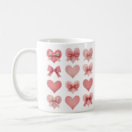 Coquette Valentine Rosa Herzstück Kaffeetasse