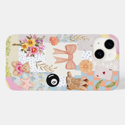 Coquette Vibrant Trendy Collage Case (Rückseite (Horizontal))