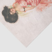 Coquette, Viktorianischer antiker Lithograph Print Seidenpapier (Ausschnitt)