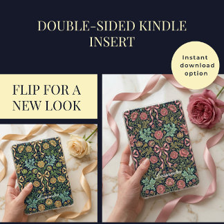 Coquette Vintage Blumen Kindle-Einsatz 2-seitige K Einladung