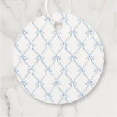 Coquette Vintage Carriage Baby shower Thank you Geschenkanhänger (Rückseite)