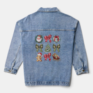 Coquette Vintage Weihnachtsgebäck Kleider und Gesc Jeansjacke