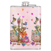 Coquette-Wasserflasche Flachmann (Rückseite)