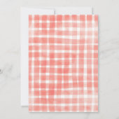 Coquette Wavy Bow Apfel unserer Augen Baby-Dusche Einladung (Rückseite)