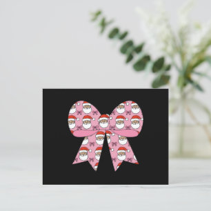 Coquette Weihnachten Rosa Schleife Santa Vintage R