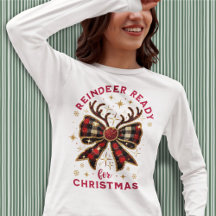 Coquette Weihnachts Kariert Reindeer Ready Bow