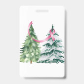 Coquette Weihnachtsbaum, Brustkrebs-Bewusstsein Ausweis (Back)