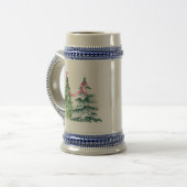 Coquette Weihnachtsbaum, Brustkrebs-Bewusstsein Bierglas (Vorderseite Links)