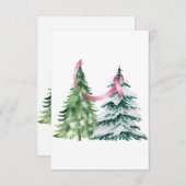 Coquette Weihnachtsbaum, Brustkrebs-Bewusstsein Dankeskarte (Vorne/Hinten)