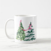 Coquette Weihnachtsbaum, Brustkrebs-Bewusstsein Kaffeetasse (Links)
