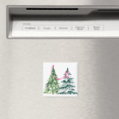 Coquette Weihnachtsbaum, Brustkrebs-Bewusstsein Magnet (In Situ (Geschirrspüler))