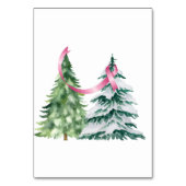 Coquette Weihnachtsbaum, Brustkrebs-Bewusstsein Tischnummer (Rückseite)