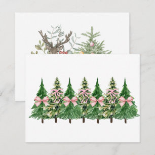 Coquette-Weihnachtsbaum, BrustkrebsbewusstseinCo Feiertagskarte