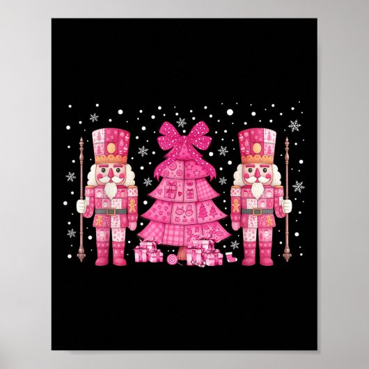 Coquette Weihnachtsbaum Nk Nutcrackers Frauen Kind Poster (Vorne)