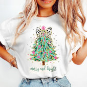Coquette Weihnachtsbaum Rosa Merry und Bright T-Shirt