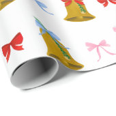 Coquette Weihnachtsglocken und Bows Classic Geschenkpapier (Rolleneckpunkt)
