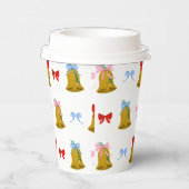 Coquette Weihnachtsglocken und Bows Classic Pappbecher (Rechts)