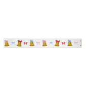 Coquette Weihnachtsglocken und Bows Preppy Classic Satinband (Vorderseite)