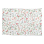 Coquette Wildblumenwiese Rosa Kissenbezug (Rückseite)