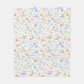 Coquette Wildflower Meadow Fleecedecke (Vorderseite)