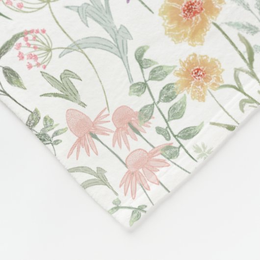 Coquette Wildflower Meadow Personalised Fleecedecke (Ecke)