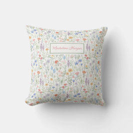 Coquette Wildflower Meadow Personalised  Kissen