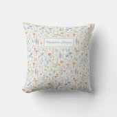 Coquette Wildflower Meadow Personalised  Kissen (Vorderseite)